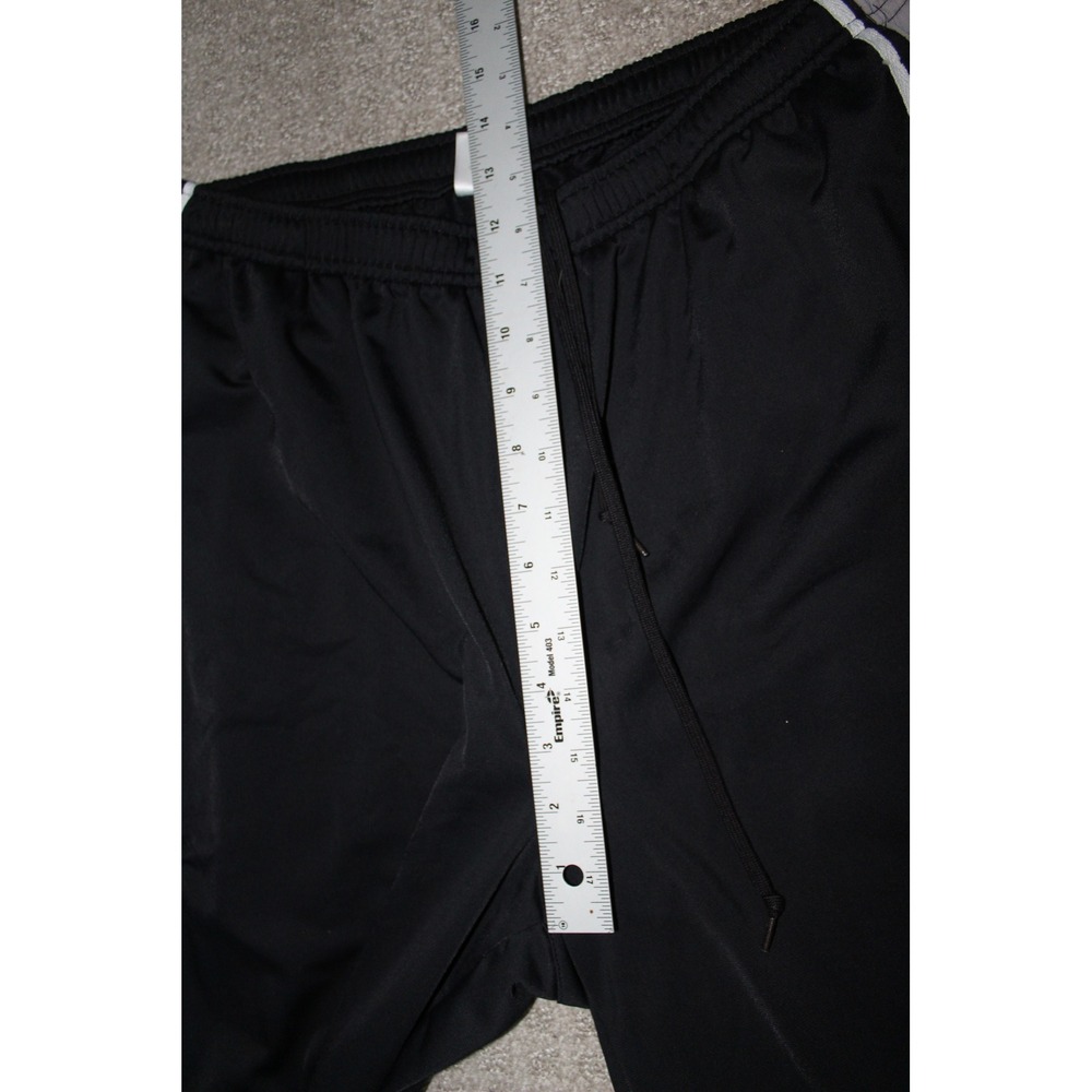 VTG Adidas Cargo Track Pants Black Grey Striped Y2K Men's Large - Picture 7 of 9